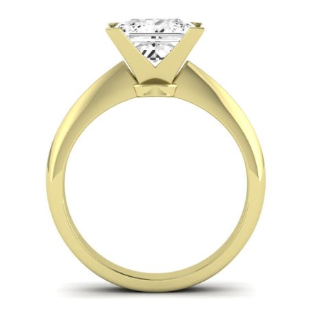 Senna Moissanite Matching Band Only (does Not Include Engagement Ring) For Ring With Princess Center yellowgold