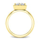 Aspen Moissanite Matching Band Only (engagement Ring Not Included) For Ring With Princess Center yellowgold