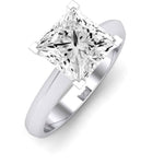 Senna Moissanite Matching Band Only (does Not Include Engagement Ring) For Ring With Princess Center whitegold