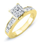 Ayana Moissanite Matching Band Only (engagement Ring Not Included) For Ring With Princess Center yellowgold