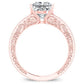 Romy Moissanite Matching Band Only (engagement Ring Not Included) For Ring With Princess Center rosegold