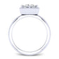 Aspen Moissanite Matching Band Only (engagement Ring Not Included) For Ring With Princess Center whitegold