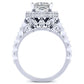 Rosanna Moissanite Matching Band Only (engagement Ring Not Included) For Ring With Princess Center whitegold