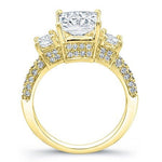 Daffodil Moissanite Matching Band Only (engagement Ring Not Included) For Ring With Princess Center yellowgold