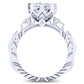 Oleana Moissanite Matching Band Only (engagement Ring Not Included) For Ring With Princess Center whitegold