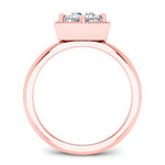 Aspen Moissanite Matching Band Only (engagement Ring Not Included) For Ring With Princess Center rosegold