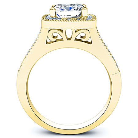 Quince Moissanite Matching Band Only (engagement Ring Not Included) For Ring With Princess Center yellowgold