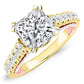 Nasrin Moissanite Matching Band Only (engagement Ring Not Included) For Ring With Princess Center yellowgold