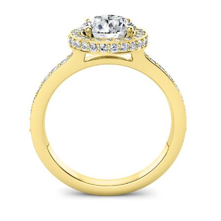 Quince Moissanite Matching Band Only (engagement Ring Not Included) For Ring With Princess Center yellowgold