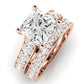 Calluna Moissanite Matching Band Only (does Not Include Engagement Ring) For Ring With Princess Center rosegold