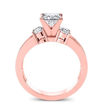 Briarrose Moissanite Matching Band Only (engagement Ring Not Included) For Ring With Princess Center rosegold