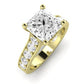 Calluna Moissanite Matching Band Only (does Not Include Engagement Ring) For Ring With Princess Center yellowgold