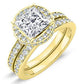 Quince Moissanite Matching Band Only (engagement Ring Not Included) For Ring With Princess Center yellowgold