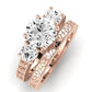 Belladonna Moissanite Matching Band Only (does Not Include Engagement Ring) For Ring With Round Center rosegold