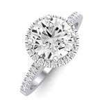 Bergenia Moissanite Matching Band Only (does Not Include Engagement Ring ) For Ring With Round Center whitegold
