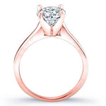 Rosemary Moissanite Matching Band Only (engagement Ring Not Included) For Ring With Round Center rosegold