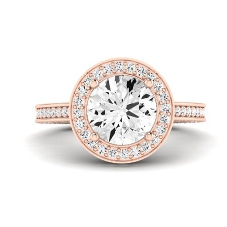 Buttercup Moissanite Matching Band Only (does Not Include Engagement Ring)  For Ring With Round Center rosegold