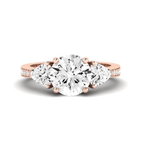 Snowdonia Moissanite Matching Band Only (engagement Ring Not Included) For Ring With Round Center rosegold