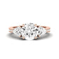 Snowdonia Moissanite Matching Band Only (engagement Ring Not Included) For Ring With Round Center rosegold