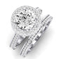 Buttercup Moissanite Matching Band Only (does Not Include Engagement Ring)  For Ring With Round Center whitegold