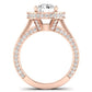 Buttercup Moissanite Matching Band Only (does Not Include Engagement Ring)  For Ring With Round Center rosegold