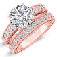 Romy Moissanite Matching Band Only (engagement Ring Not Included) For Ring With Round Center rosegold