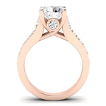Calluna Moissanite Matching Band Only (does Not Include Engagement Ring) For Ring With Round Center rosegold