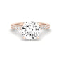 Dahlia Moissanite Matching Band Only (engagement Ring Not Included) For Ring With Round Center rosegold