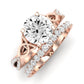 Pavonia Moissanite Matching Band Only (does Not Include Engagement Ring)  For Ring With Round Center rosegold