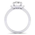 Bergenia Moissanite Matching Band Only (does Not Include Engagement Ring ) For Ring With Round Center whitegold