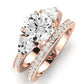 Snowdonia Moissanite Matching Band Only (engagement Ring Not Included) For Ring With Round Center rosegold