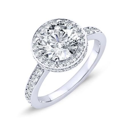 Quince Moissanite Matching Band Only (engagement Ring Not Included) For Ring With Round Center yellowgold