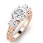 Belladonna Moissanite Matching Band Only (does Not Include Engagement Ring) For Ring With Round Center rosegold