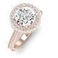 Buttercup Moissanite Matching Band Only (does Not Include Engagement Ring)  For Ring With Round Center rosegold