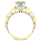 Peregrine Moissanite Matching Band Only (engagement Ring Not Included) For Ring With Round Center yellowgold