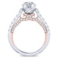 Nasrin Moissanite Matching Band Only (engagement Ring Not Included) For Ring With Round Center whitegold