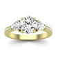 Snowdonia Moissanite Matching Band Only (engagement Ring Not Included) For Ring With Round Center yellowgold