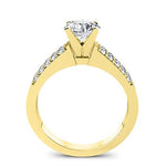 Malva Moissanite Matching Band Only (engagement Ring Not Included) For Ring With Round Center yellowgold
