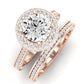 Buttercup Moissanite Matching Band Only (does Not Include Engagement Ring)  For Ring With Round Center rosegold