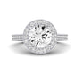 Buttercup Moissanite Matching Band Only (does Not Include Engagement Ring)  For Ring With Round Center whitegold