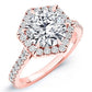 Cypress Moissanite Matching Band Only (engagement Ring Not Included) For Ring With Round Center rosegold