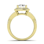 Moonflower Diamond Matching Band Only (does Not Include Engagement Ring) For Ring With Round Center yellowgold