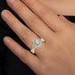 Moonflower Emerald Diamond Engagement Ring (Lab Grown Igi Cert) yellowgold