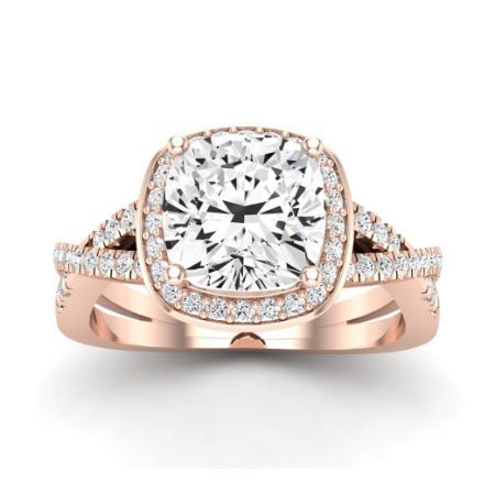 Moonflower Cushion Diamond Bridal Set (Lab Grown Igi Cert) rosegold