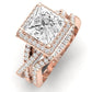 Moonflower Princess Diamond Bridal Set (Lab Grown Igi Cert) rosegold