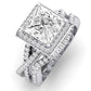 Moonflower Princess Diamond Bridal Set (Lab Grown Igi Cert) whitegold