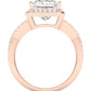 Moonflower Princess Diamond Engagement Ring (Lab Grown Igi Cert) rosegold