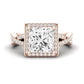 Moonflower Princess Diamond Engagement Ring (Lab Grown Igi Cert) rosegold