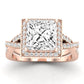 Moonflower Princess Diamond Engagement Ring (Lab Grown Igi Cert) rosegold