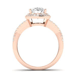 Moonflower Oval Diamond Bridal Set (Lab Grown Igi Cert) rosegold